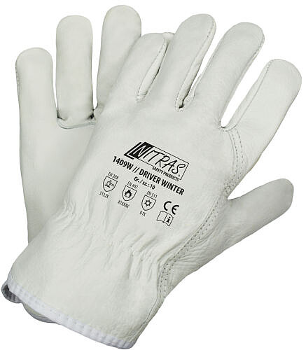 Rindvollleder-Handschuhe DRIVER WINTER 
