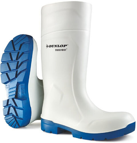 Dunlop Sicherheitsstiefel Purofort FoodPro MultiGrip Safety, weiß/blau 