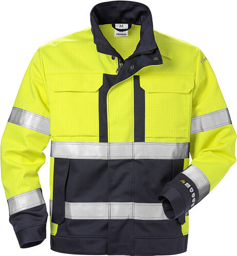 Flame High Vis Jacke 4584 FLAM, wangelb/marine 