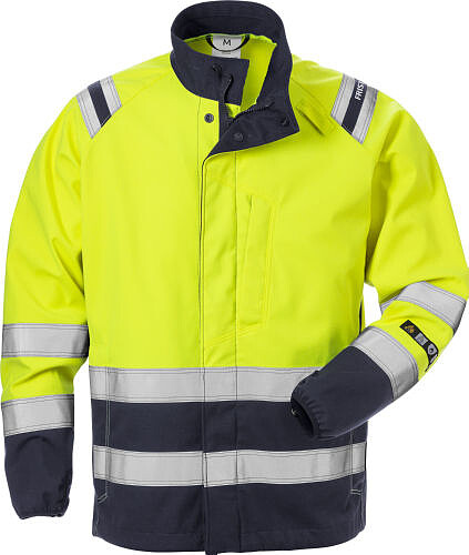 Flamestat Softshell-Jacke 4016 FSS, warngelb/marine 
