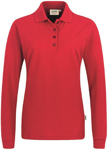 Damen Longsleeve-Poloshirt Mikralinar® 215, rot 