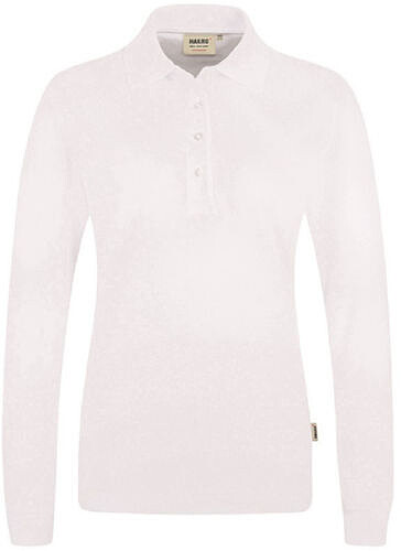 Damen Longsleeve-Poloshirt Mikralinar® 215, weiß 