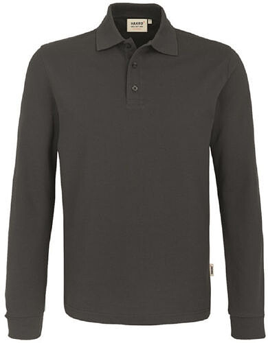 Longsleeve-Poloshirt Mikralinar® 815, anthrazit 