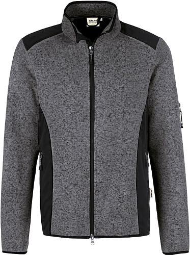 Strickfleecejacke Dawson 836, anthrazit-melange 