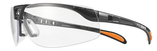 Schutzbrille Protégé, PC - klar, schwarz metallic 