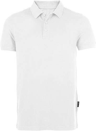 Herren Heavy Poloshirt, weiß 
