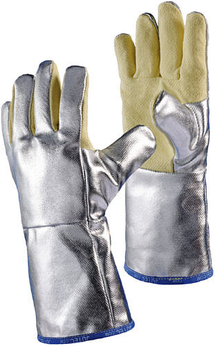 Hitzeschutzhandschuh aus Aramidgewebe, aluminisiert, 380 mm, Gr. 10 