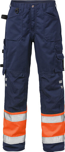 Hi Vis Hose 2032 PLU, warnorange/marine 