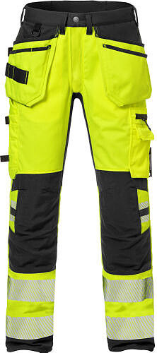 High Vis Handwerkerhose, Flexforce, warngelb/schwarz 