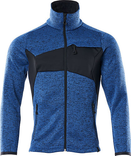 MASCOT® ACCELERATE Strickpullover mit Reißverschluss, 18105-951, azurblau/schwarzblau 
