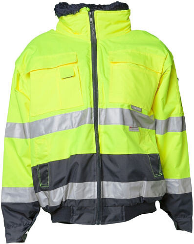 Warnschutz-Comfortjacke 2-farbig 2047, warngelb/marine 