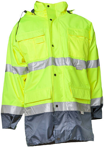 Warnschutz-Parka 2-farbig 2057, warngelb/marine 