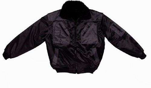 Pilotenjacke 3-2437WX, schwarz/grau 