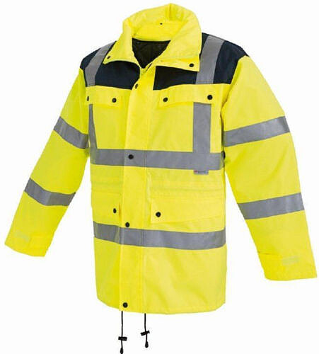 Warnschutz-Parka 3-2447WX, warngelb/blau 