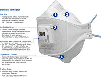3M™ Aura™ Atemschutzmaske 9322+ FFP2 NR D 