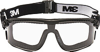 3M™ Vollsichtbrille Maxim™ Hybrid, PC, klar, DX, schwarz 
