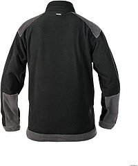 DASSY® Fleecejacke Kazan, schwarz/zementgrau 