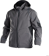 DASSY® Softshelljacke Gravity, anthrazitgrau/​schwarz