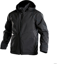 DASSY® Softshelljacke Gravity, schwarz/​anthrazitgrau