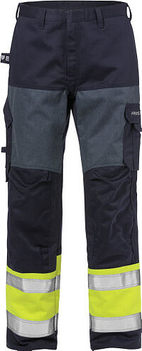 Flame High Vis Hose 2587 FLAM, warngelb/​marine