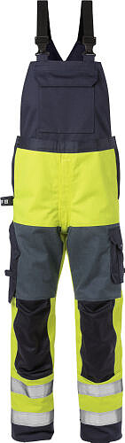 Flame High Vis Latzhose 1585 FLAM warngelb/​marine