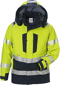 Flamestat High Vis GORE-​TEX PYRAD® Jacke 4095 GXE, warngelb/​marine