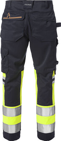 Flamestat High Vis Stretch-Hose, 2162 ATHF, warngelb/marine 