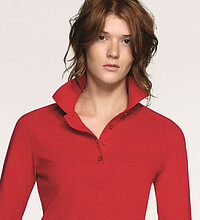 Damen Longsleeve-Poloshirt Mikralinar® 215, anthrazit 