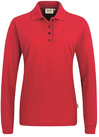Damen Longsleeve-​Poloshirt Mikralinar® 215, rot