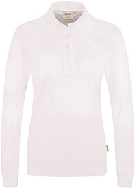 Damen Longsleeve-​Poloshirt Mikralinar® 215, weiß