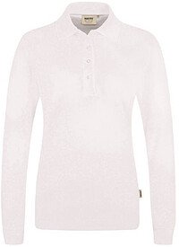Damen Longsleeve-​Poloshirt Mikralinar® 215, weiß