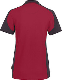 Damen Poloshirt Contrast Mikralinar® 239, weinrot/anthrazit 