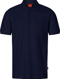Apparel Piqué Poloshirt mit Brusttasche, saphirblau