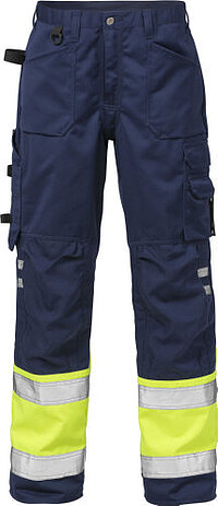 Hi Vis Hose 2032 PLU, warngelb/​marine