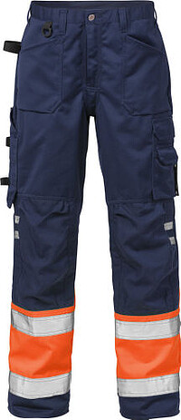 Hi Vis Hose 2032 PLU, warnorange/​marine