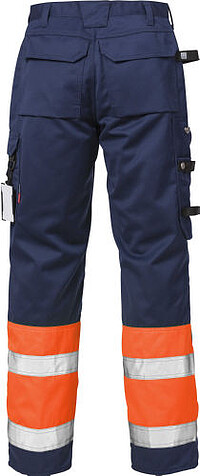 Hi Vis Hose 2032 PLU, warnorange/marine 