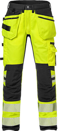 High Vis Handwerkerhose, Flexforce, warngelb/​schwarz