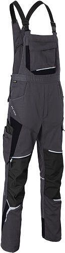 KÜBLER BODYFORCE Latzhose 3125, anthrazit/​schwarz