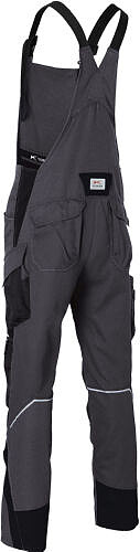 KÜBLER BODYFORCE Latzhose 3125, anthrazit/schwarz 