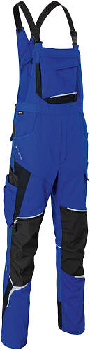 KÜBLER BODYFORCE Latzhose 3125, kornblumenblau/​schwarz