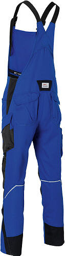 KÜBLER BODYFORCE Latzhose 3125, kornblumenblau/schwarz 