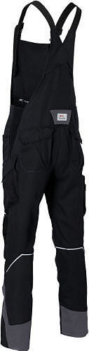 KÜBLER BODYFORCE Latzhose 3125, schwarz/anthrazit 