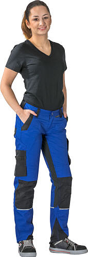 Damen Bundhose Norit 6412, kornblau/schwarz 