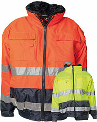 Warnschutz-Comfortjacke 2-farbig 2047, warngelb/marine 