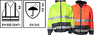 Warnschutz-Comfortjacke 2-farbig 2047, warngelb/marine 