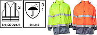 Warnschutz-Parka 2-farbig 2057, warngelb/marine 