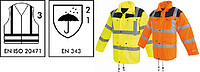 Warnschutz-Parka 3-2447WX, warngelb/blau 