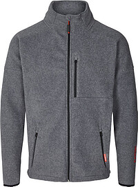 Apparel Fleecejacke, dunkelgrau meliert